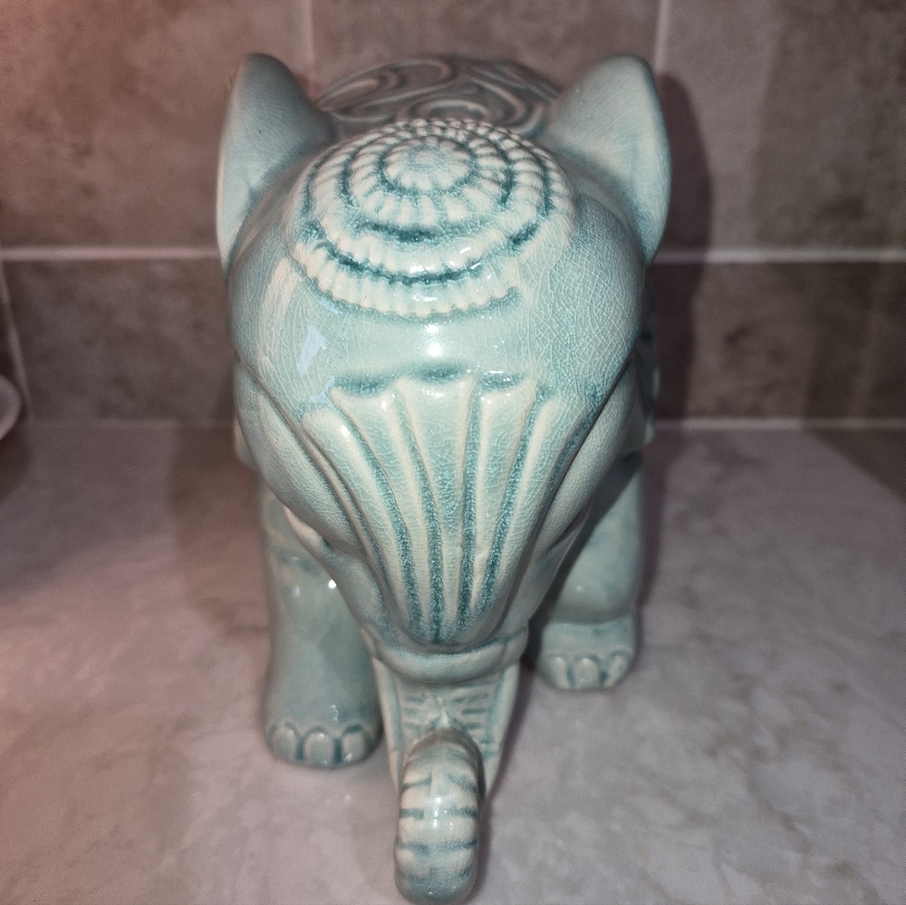 Ceramic Standing Elephant - Picture 3 of 5